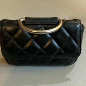 NWTFrench Connection Black Quilted Clutch